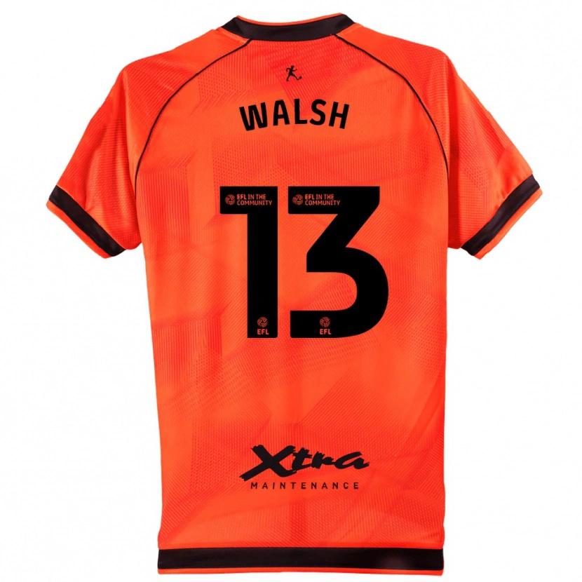 Danxen Mulher Joe Walsh #13 Preto Laranja Camisola Guarda-Redes 2025/26 Camisa Brasil