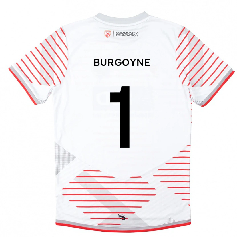 Danxen Mulher Harry Burgoyne #1 Vermelho Branco Camisola Guarda-Redes 2025/26 Camisa Brasil