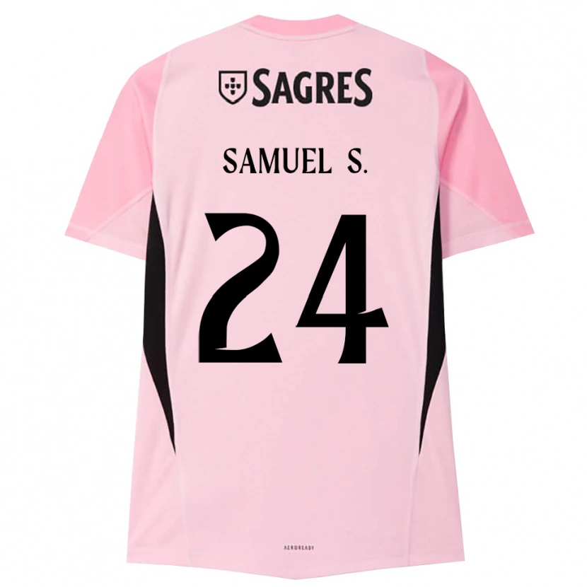 Danxen Mulher Samuel Soares #24 Rosa Preto Camisola Guarda-Redes 2025/26 Camisa Brasil