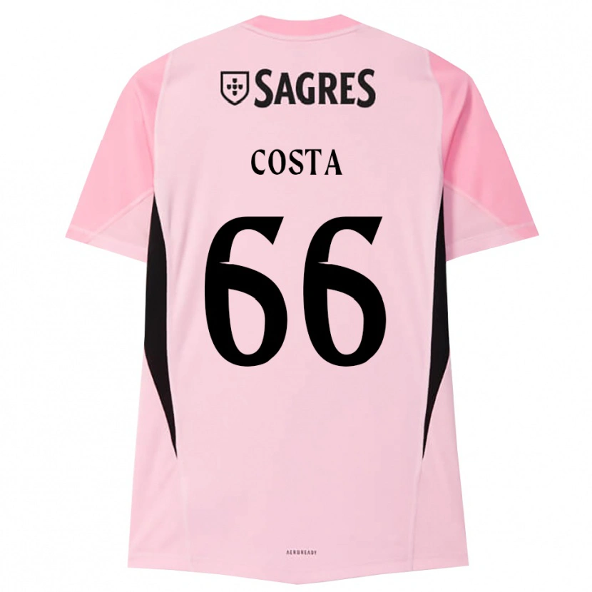 Danxen Mulher Rute Costa #66 Rosa Preto Camisola Guarda-Redes 2025/26 Camisa Brasil