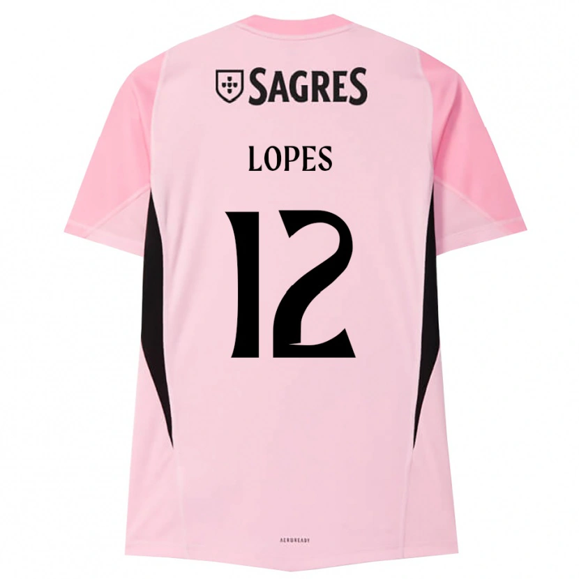 Danxen Mulher Leonardo Lopes #12 Rosa Preto Camisola Guarda-Redes 2025/26 Camisa Brasil