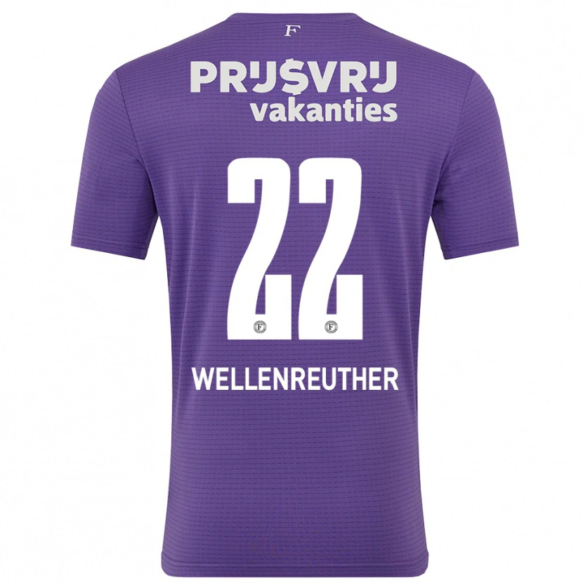 Danxen Mulher Timon Wellenreuther #22 Roxo Branco Camisola Guarda-Redes 2025/26 Camisa Brasil
