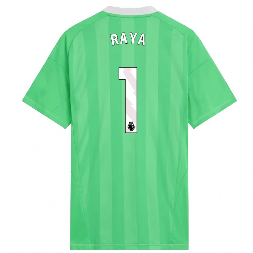 Danxen Mulher David Raya #1 Verde Claro Branco Camisola Guarda-Redes 2025/26 Camisa Brasil
