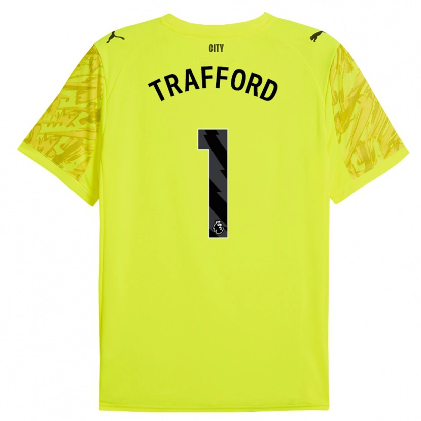 Danxen Mulher James Trafford #1 Amarelo Laranja Preto Camisola Guarda-Redes 2025/26 Camisa Brasil