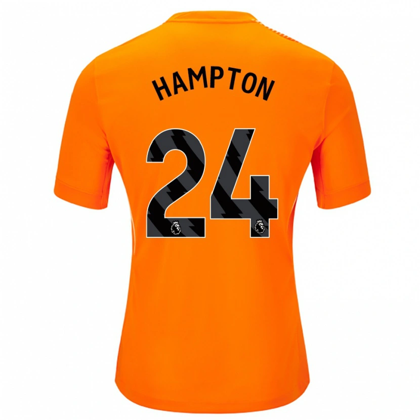 Danxen Mulher Hannah Hampton #24 Laranja Preto Camisola Guarda-Redes 2025/26 Camisa Brasil