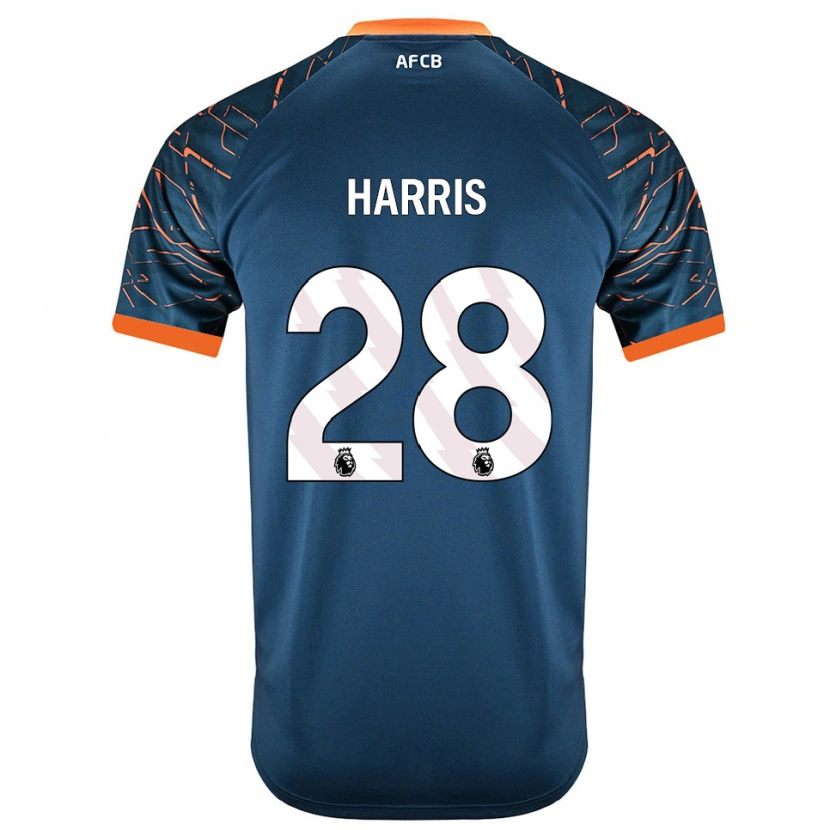 Danxen Mulher Charlotte Harris #28 Azul Ardósia Escuro Camisola Guarda-Redes 2025/26 Camisa Brasil