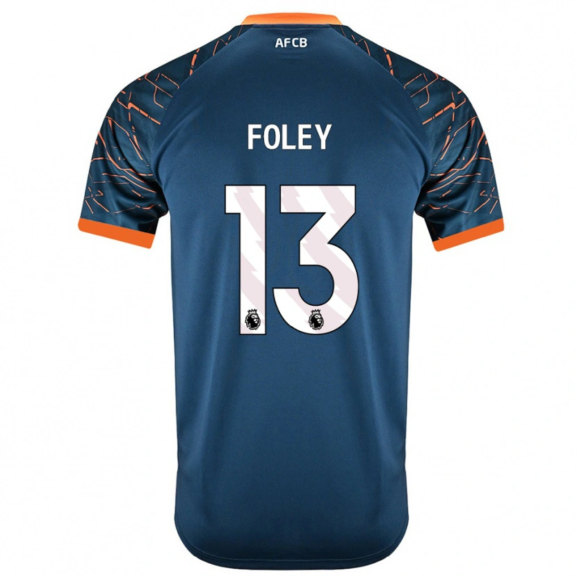 Danxen Mulher Erin Foley #13 Azul Ardósia Escuro Camisola Guarda-Redes 2025/26 Camisa Brasil