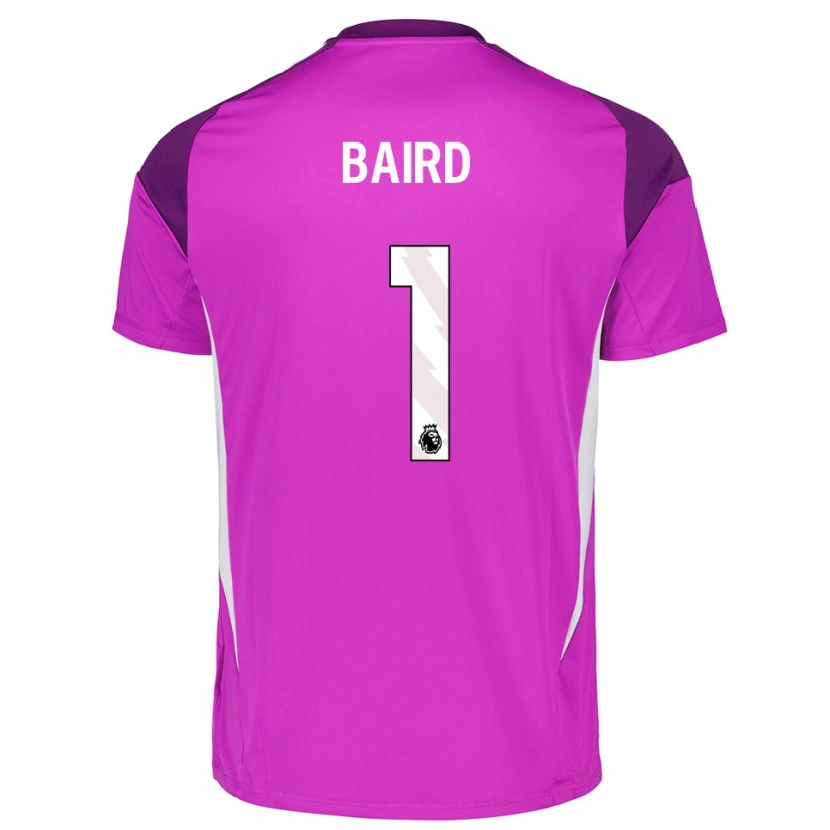 Danxen Mulher Alex Baird #1 Roxo Branco Camisola Guarda-Redes 2025/26 Camisa Brasil