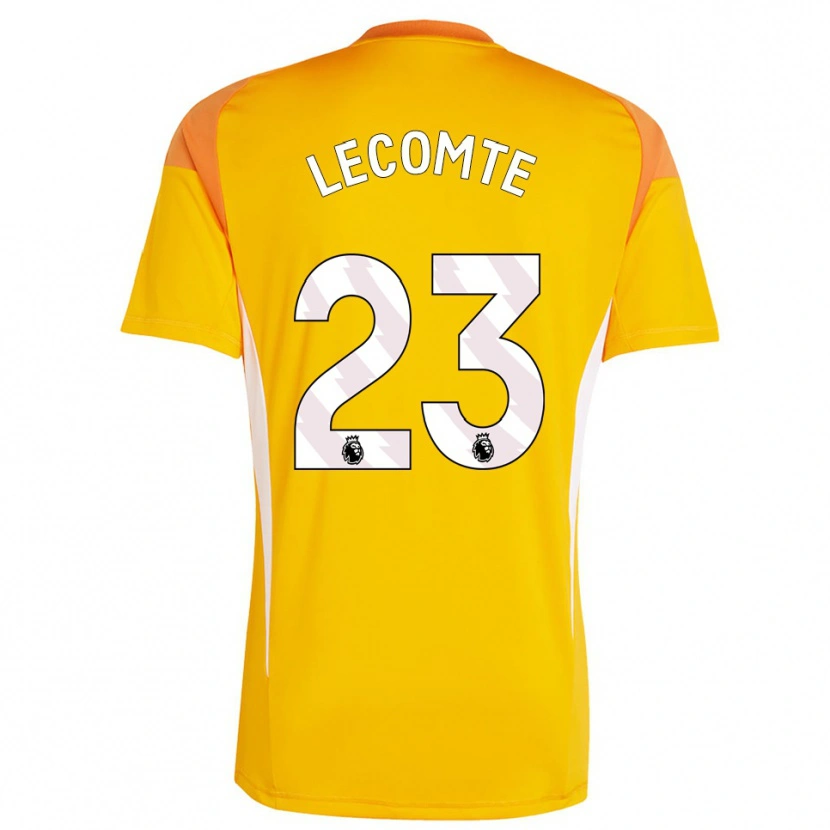 Danxen Mulher Benjamin Lecomte #23 Laranja Branco Camisola Guarda-Redes 2025/26 Camisa Brasil
