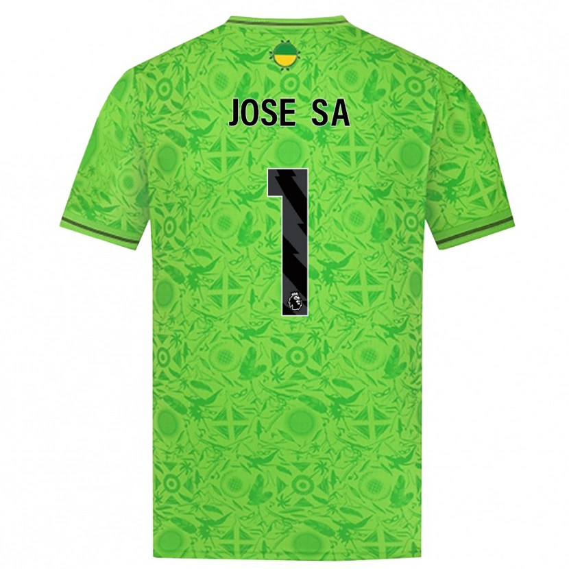 Danxen Mulher José Sá #1 Verde Preto Camisola Guarda-Redes 2025/26 Camisa Brasil
