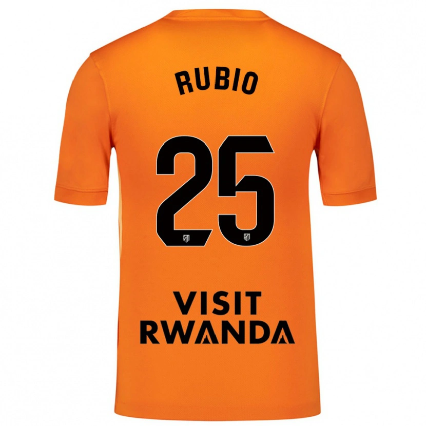Danxen Mulher Daniel Rubio #25 Laranja Preto Camisola Guarda-Redes 2025/26 Camisa Brasil