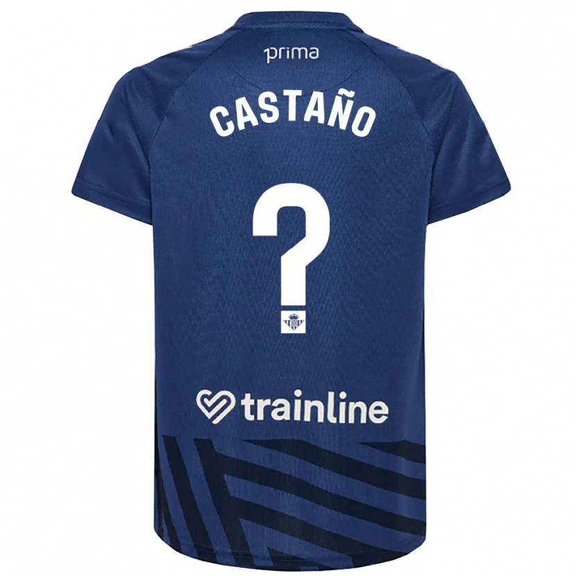 Danxen Mulher Jesús Castaño #0 Azul Real Branco Camisola Guarda-Redes 2025/26 Camisa Brasil
