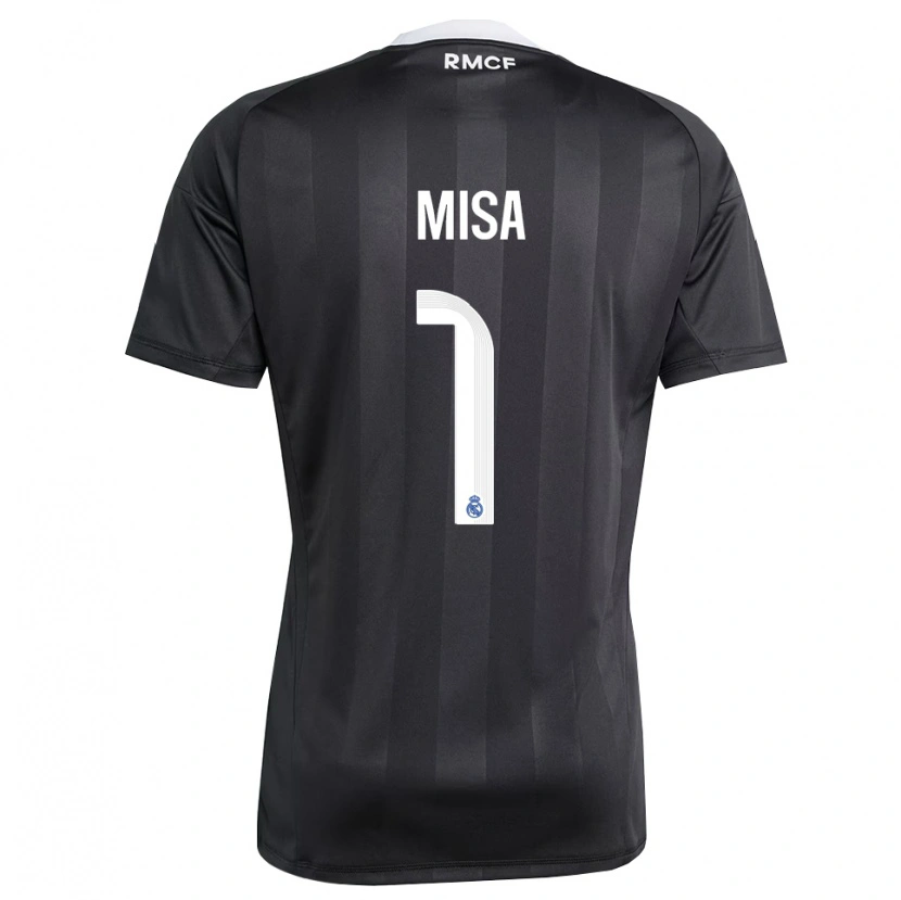 Danxen Mulher Misa Rodríguez #1 Preto Branco Camisola Guarda-Redes 2025/26 Camisa Brasil