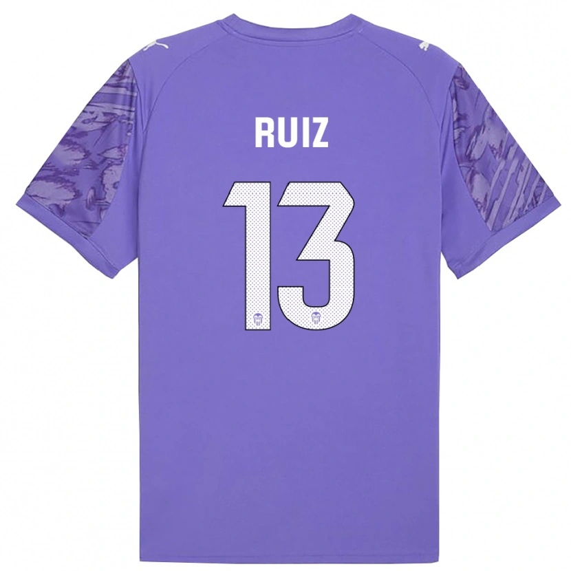 Danxen Mulher Nil Ruiz #13 Lilás Branco Camisola Guarda-Redes 2025/26 Camisa Brasil