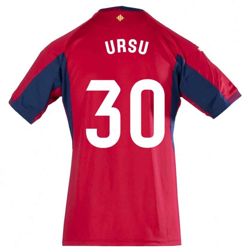 Danxen Mulher Eduard Ursu #30 Azul Real Vermelho Camisola Guarda-Redes 2025/26 Camisa Brasil
