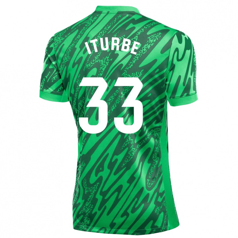 Danxen Mulher Alejandro Iturbe #33 Verde Escuro Branco Camisola Guarda-Redes 2025/26 Camisa Brasil
