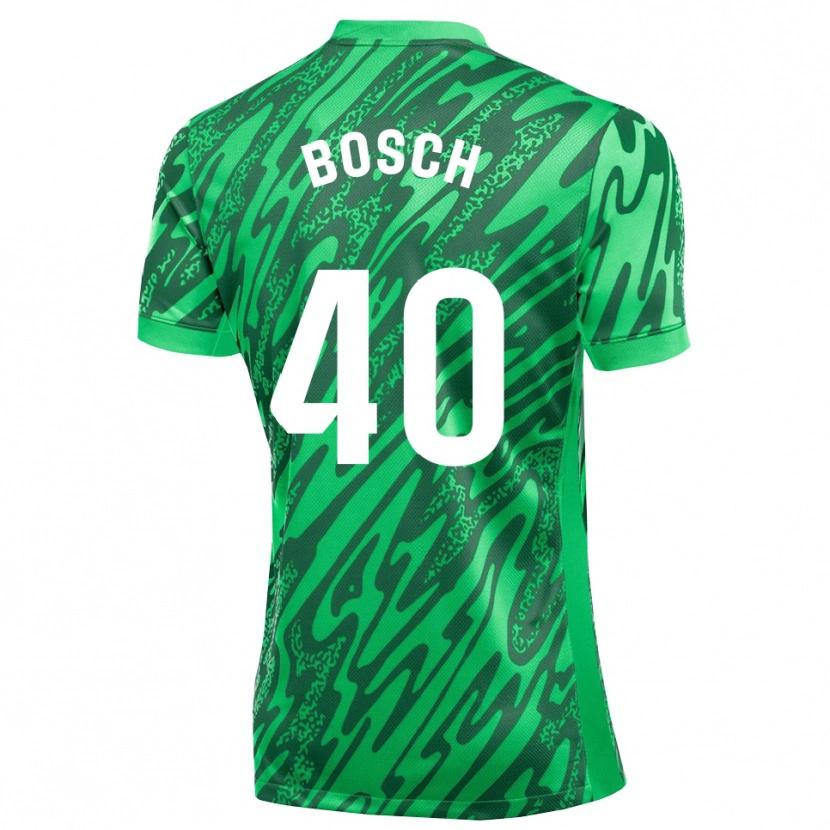 Danxen Mulher Owen Bosch #40 Verde Escuro Branco Camisola Guarda-Redes 2025/26 Camisa Brasil
