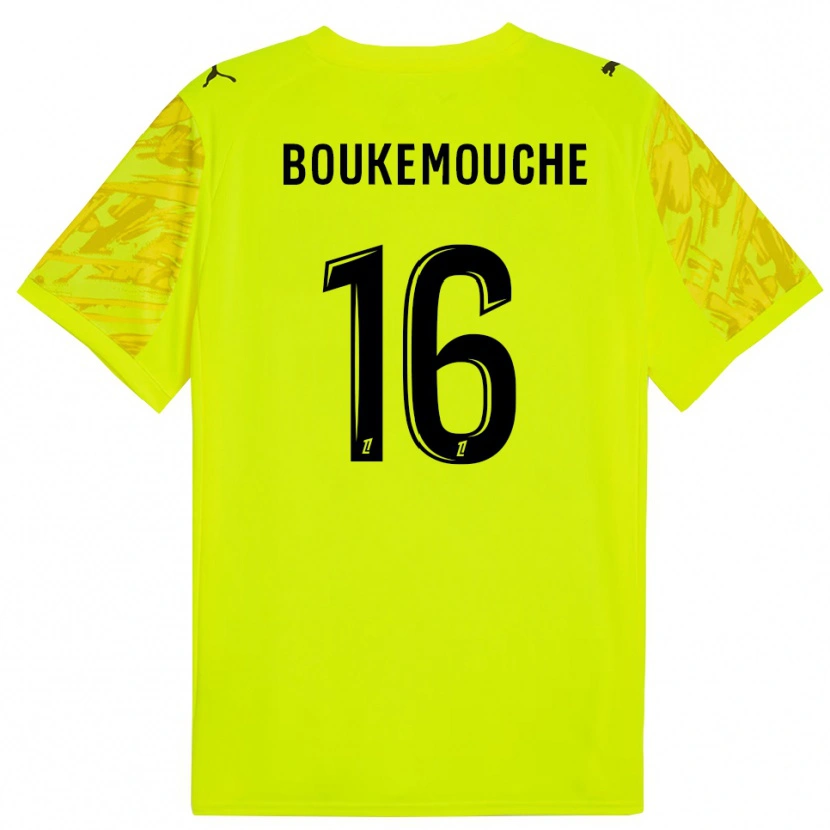 Danxen Mulher Amine Boukemouche #16 Verde Fluorescente Preto Camisola Guarda-Redes 2025/26 Camisa Brasil