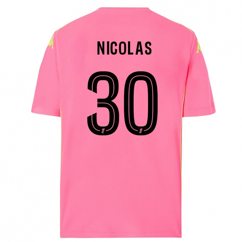 Danxen Mulher Lina-Lou Nicolas #30 Rosa Choque Preto Camisola Guarda-Redes 2025/26 Camisa Brasil