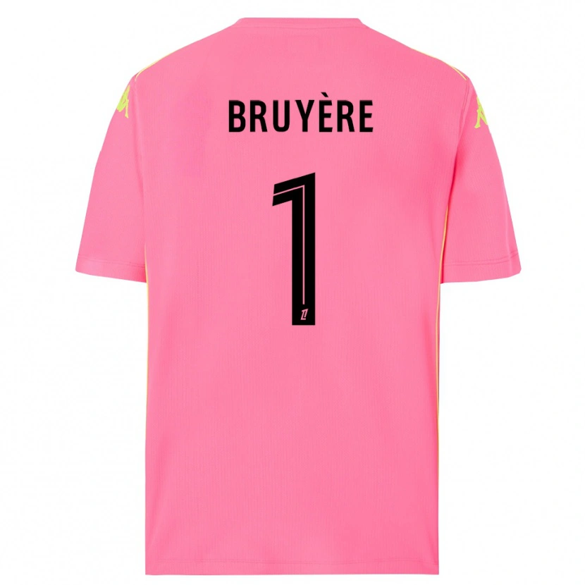 Danxen Mulher Théo Bruyère #1 Rosa Choque Preto Camisola Guarda-Redes 2025/26 Camisa Brasil