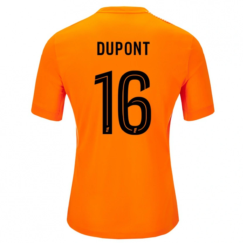 Danxen Mulher Raphaël Dupont #16 Laranja Preto Camisola Guarda-Redes 2025/26 Camisa Brasil