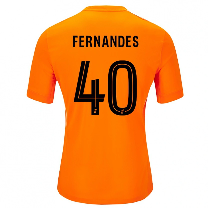 Danxen Mulher Alyssa Fernandes #40 Laranja Preto Camisola Guarda-Redes 2025/26 Camisa Brasil