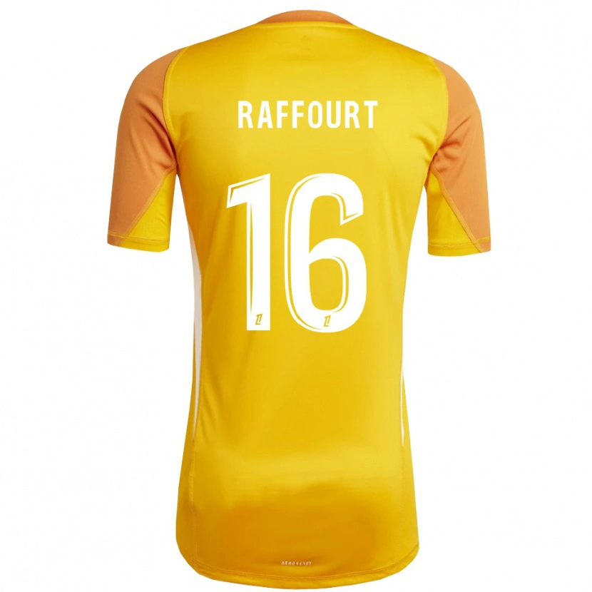 Danxen Mulher Timéo Raffourt #16 Laranja Branco Camisola Guarda-Redes 2025/26 Camisa Brasil