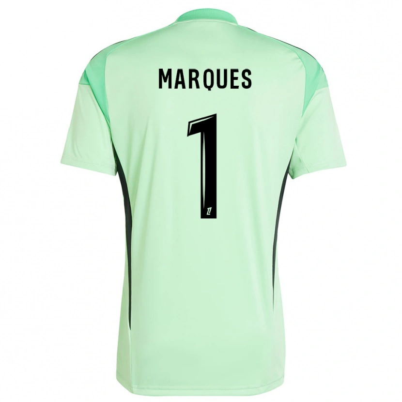 Danxen Mulher Inès Marques #1 Verde Claro Preto Camisola Guarda-Redes 2025/26 Camisa Brasil