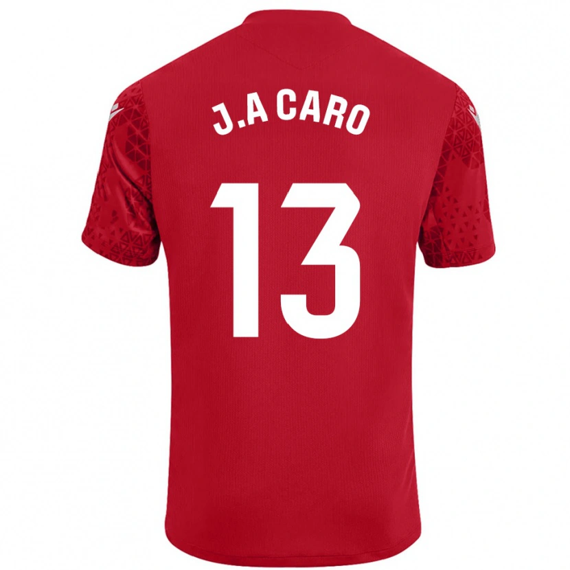 Danxen Mulher José Antonio Caro #13 Vermelho Branco Camisola Guarda-Redes 2025/26 Camisa Brasil