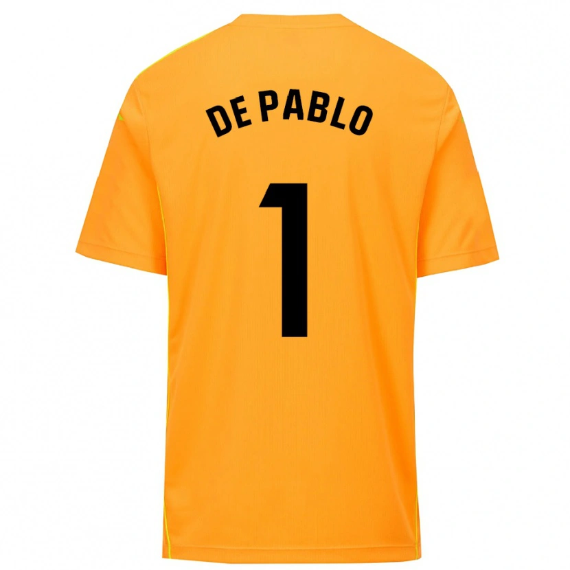 Danxen Mulher Álvaro de Pablo #1 Laranja Preto Camisola Guarda-Redes 2025/26 Camisa Brasil