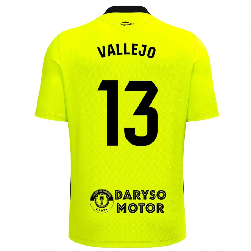 Danxen Mulher Guillermo Vallejo #13 Verde Amarelo Preto Camisola Guarda-Redes 2025/26 Camisa Brasil