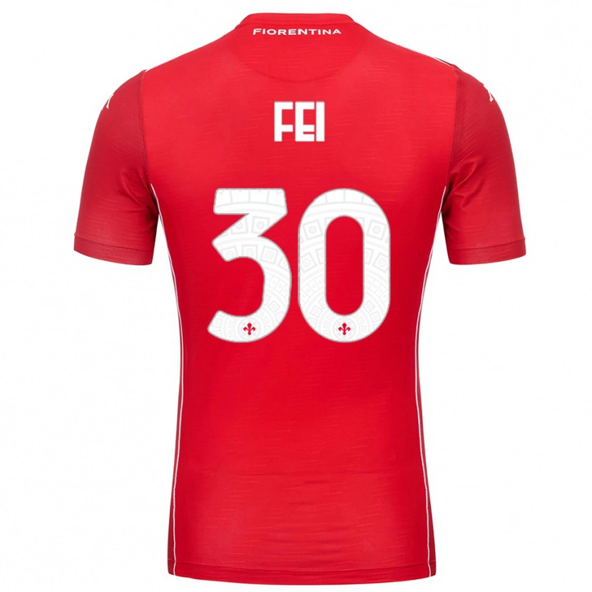 Danxen Mulher Gianmaria Fei #30 Branco Vermelho Camisola Guarda-Redes 2025/26 Camisa Brasil