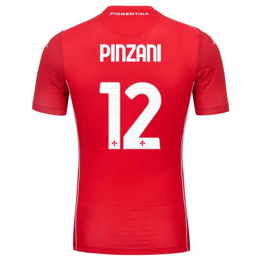 Danxen Mulher Lorenzo Pinzani #12 Branco Vermelho Camisola Guarda-Redes 2025/26 Camisa Brasil