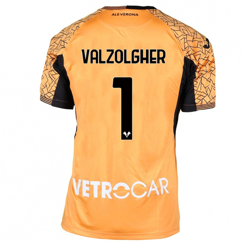Danxen Mulher Chiara Valzolgher #1 Preto Laranja Branco Camisola Guarda-Redes 2025/26 Camisa Brasil