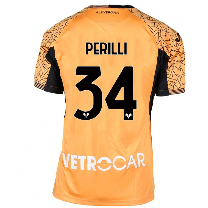 Danxen Mulher Simone Perilli #34 Preto Laranja Branco Camisola Guarda-Redes 2025/26 Camisa Brasil