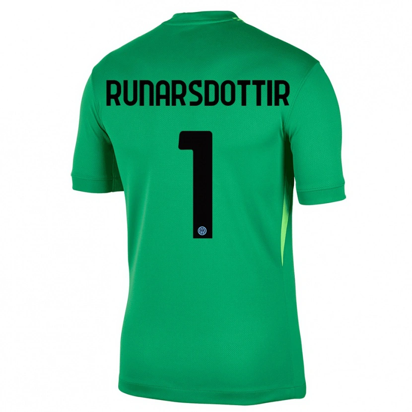 Danxen Mulher Cecilía Rán Rúnarsdóttir #1 Verde Claro Preto Camisola Guarda-Redes 2025/26 Camisa Brasil