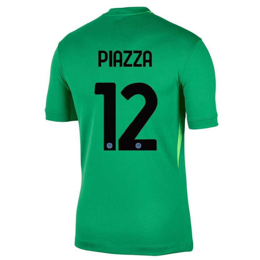Danxen Mulher Alessia Piazza #12 Verde Claro Preto Camisola Guarda-Redes 2025/26 Camisa Brasil