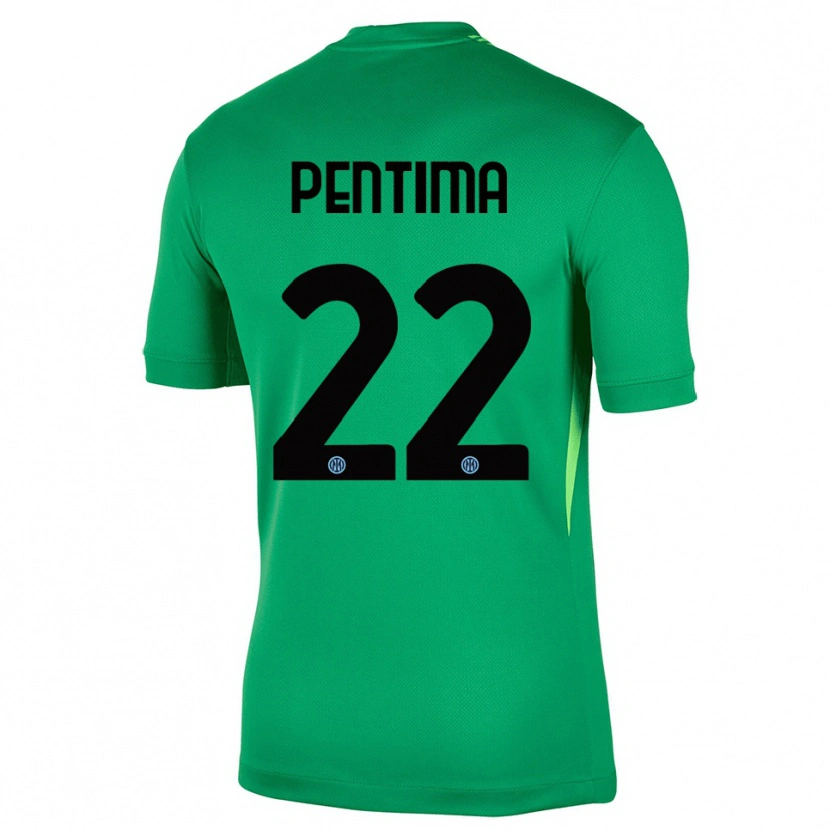 Danxen Mulher Alessandro Pentima #22 Verde Claro Preto Camisola Guarda-Redes 2025/26 Camisa Brasil