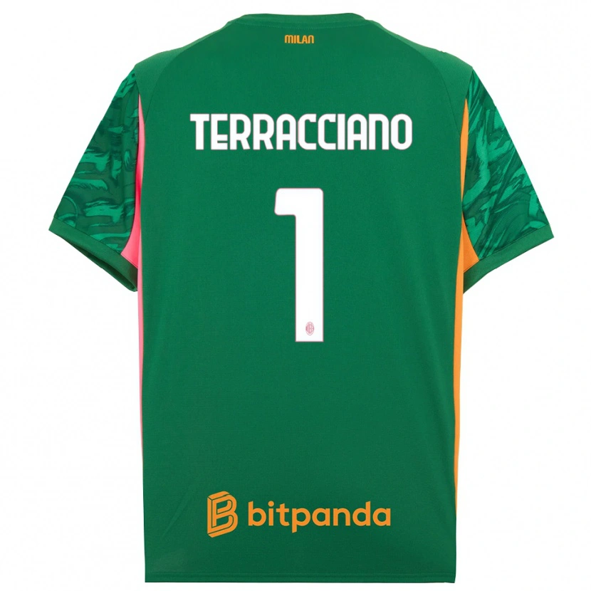 Danxen Mulher Pietro Terracciano #1 Rosa Laranja Verde Camisola Guarda-Redes 2025/26 Camisa Brasil