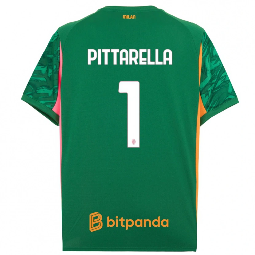 Danxen Mulher Matteo Pittarella #1 Rosa Laranja Verde Camisola Guarda-Redes 2025/26 Camisa Brasil