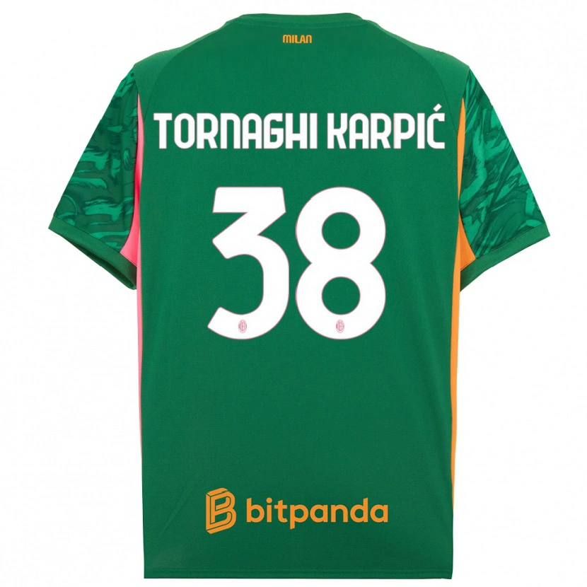 Danxen Mulher Lavinia Tornaghi Karpić #38 Rosa Laranja Verde Camisola Guarda-Redes 2025/26 Camisa Brasil