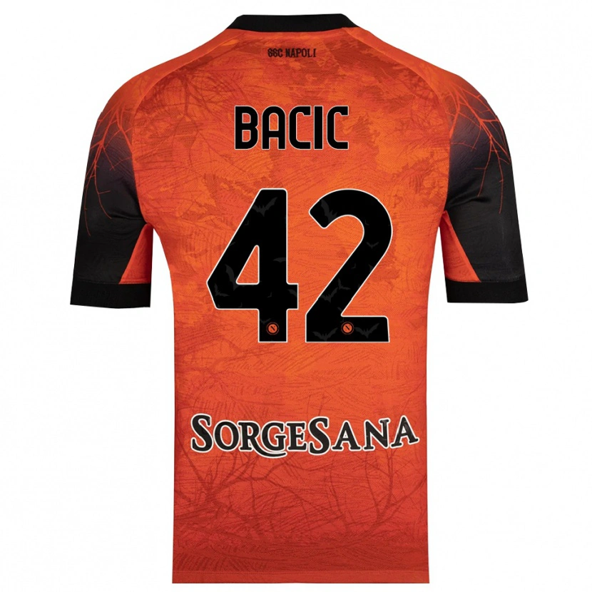 Danxen Mulher Doris Bačić #42 Preto Vermelho Laranja Camisola Guarda-Redes 2025/26 Camisa Brasil