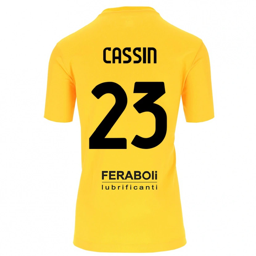 Danxen Mulher Marco Cassin #23 Preto Amarelo Camisola Guarda-Redes 2025/26 Camisa Brasil