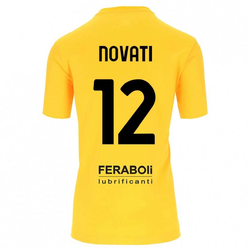 Danxen Mulher Lorenzo Novati #12 Preto Amarelo Camisola Guarda-Redes 2025/26 Camisa Brasil