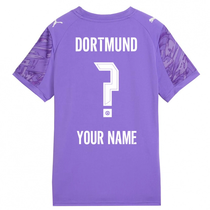 Danxen Mulher Borussia Dortmund Branco Lilás Camisola Guarda-Redes 2025/26 Camisa Brasil