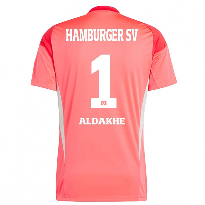 Danxen Mulher Ather Aldakhe #1 Laranja Vermelho Camisola Guarda-Redes 2025/26 Camisa Brasil
