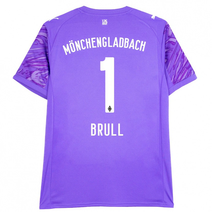 Danxen Mulher Maximilian Brüll #1 Branco Lilás Camisola Guarda-Redes 2025/26 Camisa Brasil