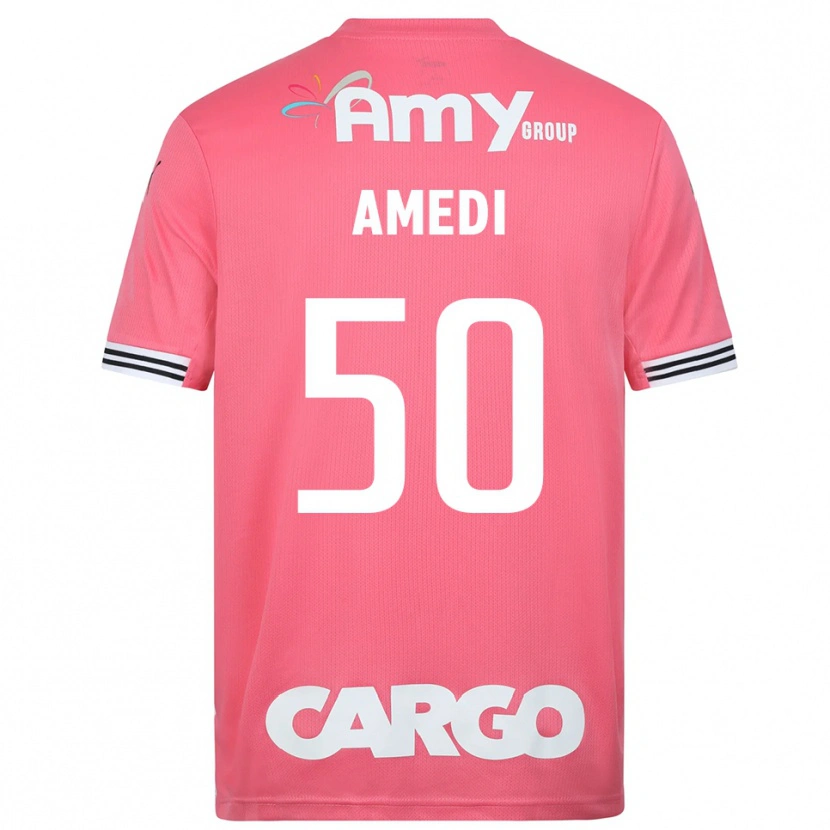 Danxen Mulher Roie Amedi #50 Branco Rosa Camisola Guarda-Redes 2025/26 Camisa Brasil