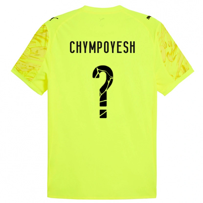 Danxen Mulher Vladyslav Chympoyesh #0 Verde Amarelo Camisola Guarda-Redes 2025/26 Camisa Brasil
