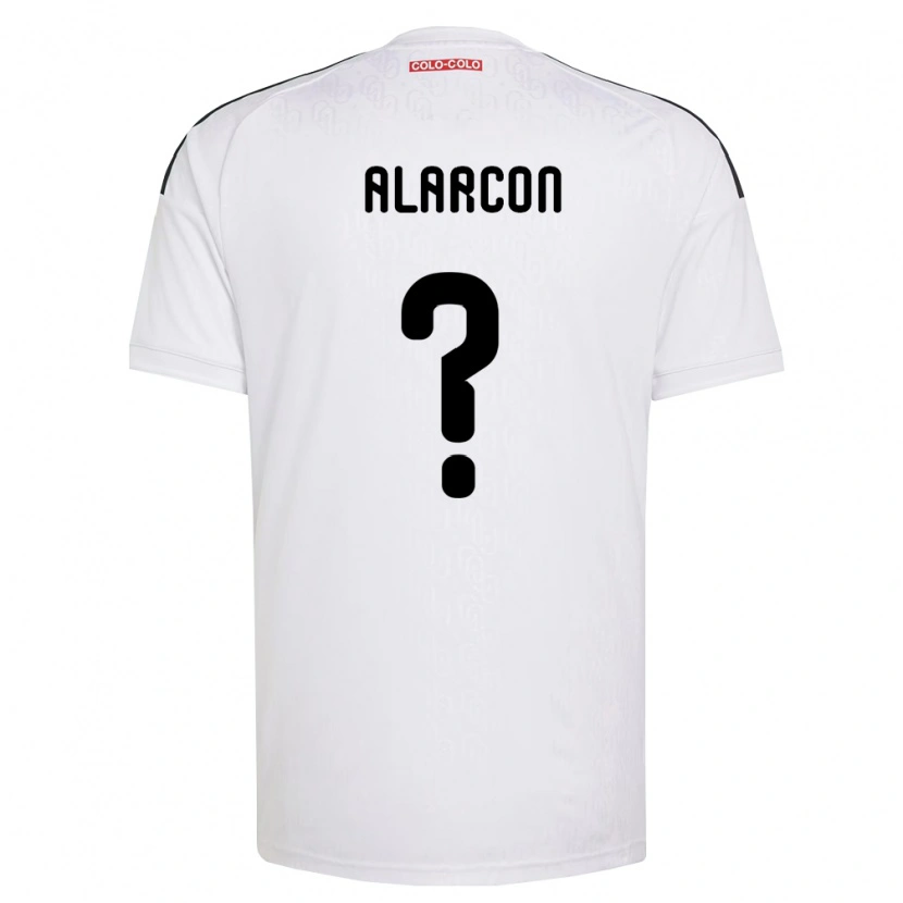 Danxen Criança Camisola Cristian Alarcón #0 Branco Preto Principal 2026/27 Camisa Brasil